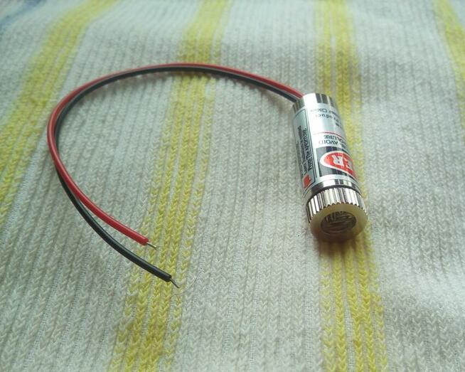 Moduł laserowy czerwony-krzyżowy regul.(5mW)+chłodzenie