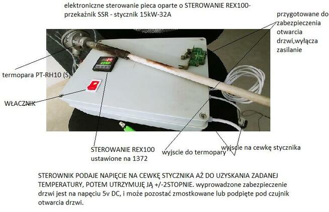 Piec do wypału ceramiki 400V