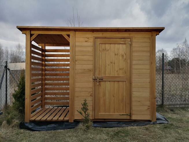 Drewutnia 1x1,1m + domek narzędziowy 1,5x1,1m