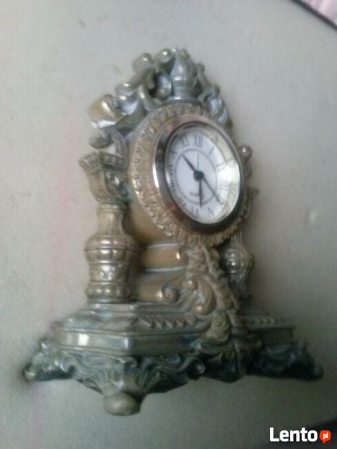 Zegar kominkowy kwarcowy z budzikiem, 190 zł.