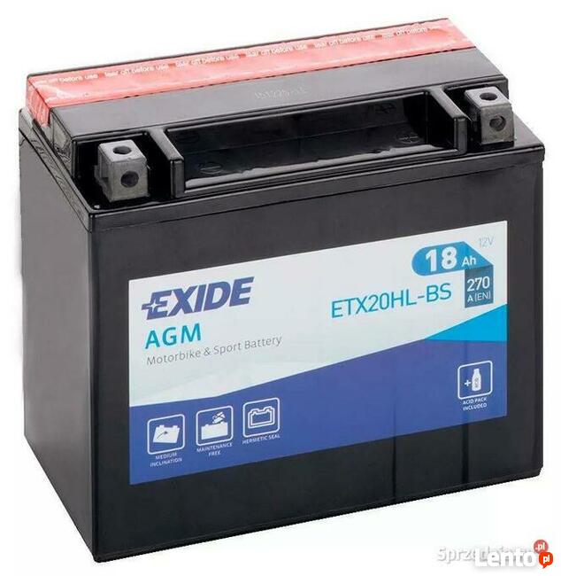 Akumulator motocyklowy EXIDE ETX20HL-B HL-B 12V 18Ah
