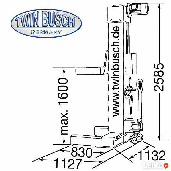 PODNOŚNIK DO SAMOCHODÓW CIĘŻAROWYCH TW 550-4 22t