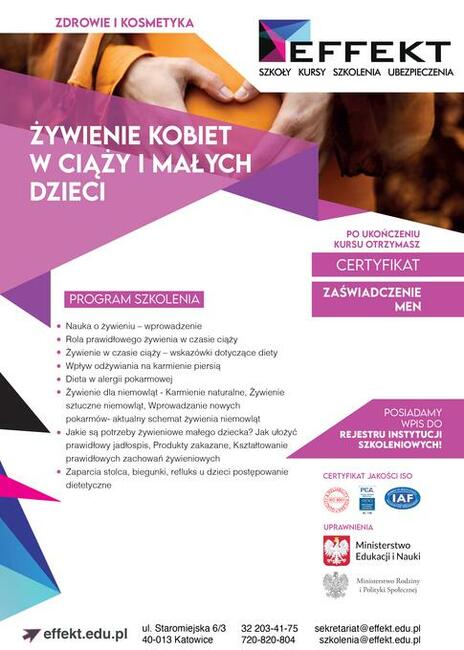 Kurs Żywienie Kobiet w Ciąży i Małych Dzieci