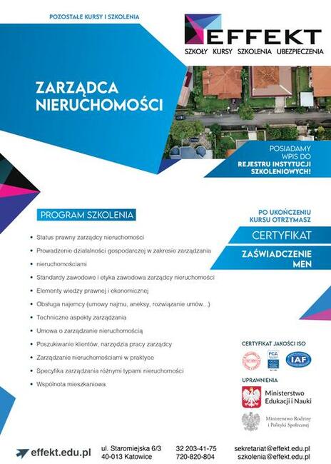 Kurs Zarządcy Nieruchomości