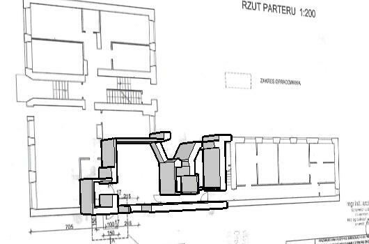 w kamienicy parter CENTRUM 60 m2 z ziemią 101,35m2 doNegocji