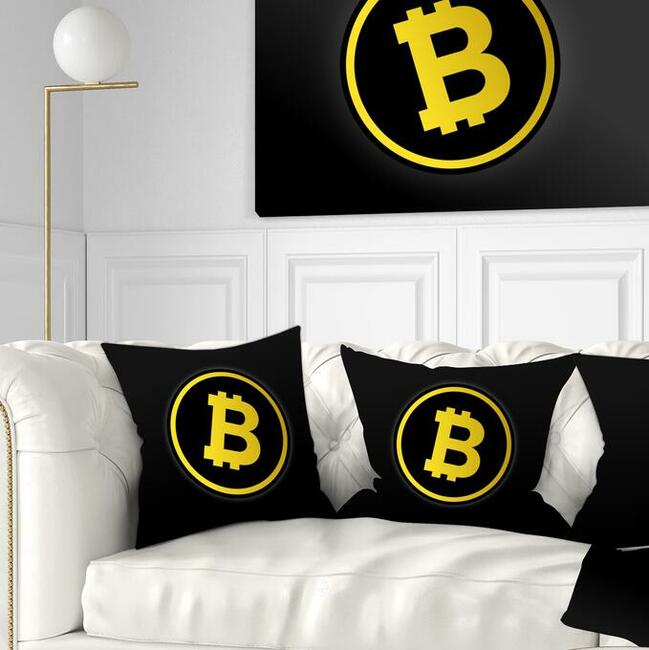 Poduszka jasiek z nadrukiem FULLPRINT Bitcoin BTC