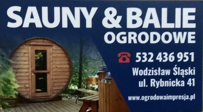 Sauna ogrodowa Owalna SPA Wellness przedsionek piec 2,4 x 4