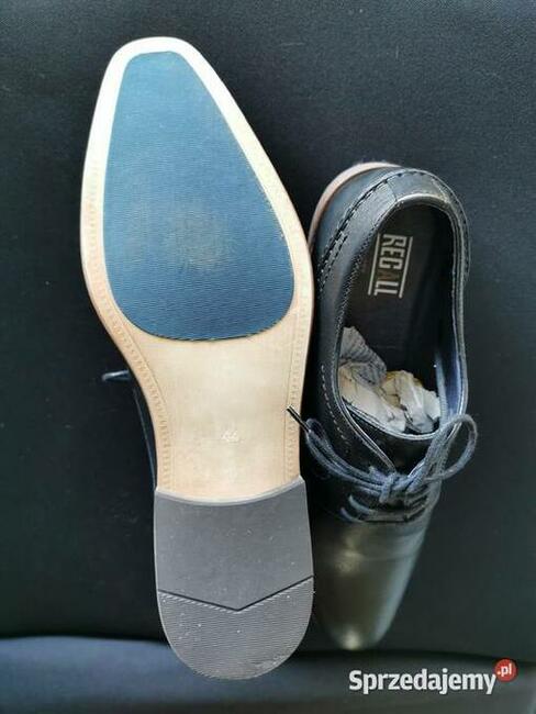 Eleganckie półbuty męskie Rozm.44 Skóra naturalna JAK NOWE