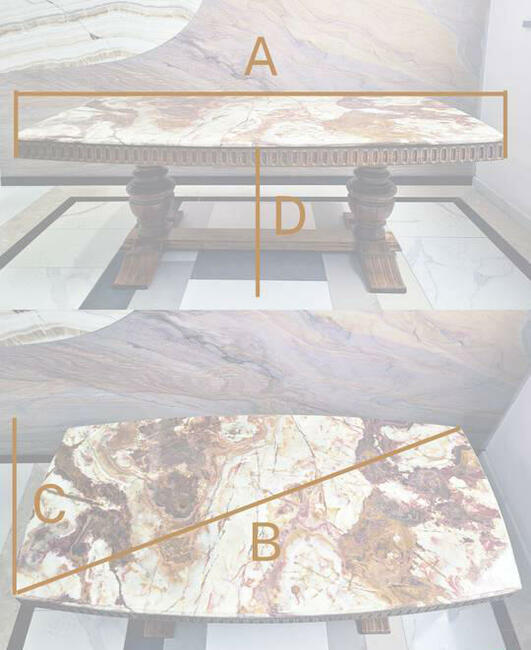 Stół z blatem z granitu onyks - OKAZJA!!!