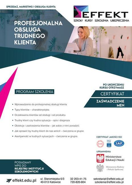 Kurs Profesjonalna Obsługa Trudnego Klienta