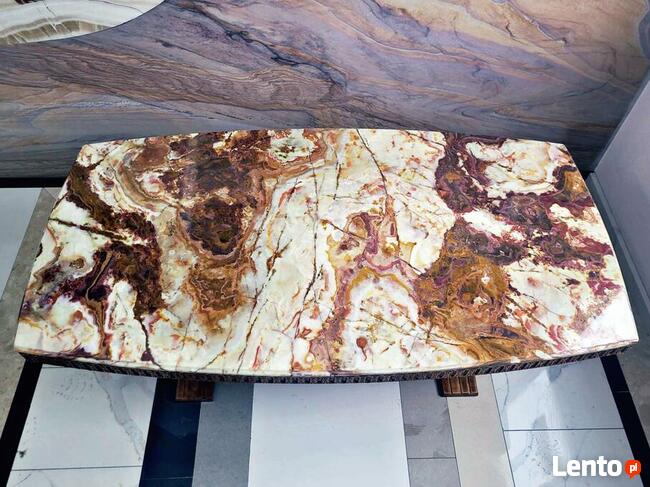 Stół z blatem z granitu onyks - OKAZJA!!!
