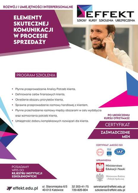 Kurs Elementy Skutecznej Komunikacji w Procesie Sprzedaży