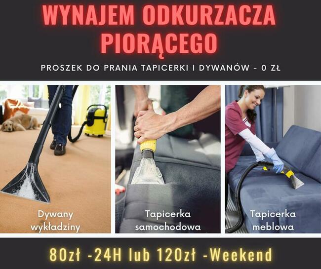 Wypożyczalnia odkurzaczy KARCHER wynajem myjki szorowarki