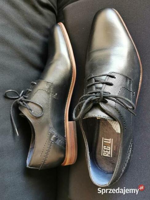 Eleganckie półbuty męskie Rozm.44 Skóra naturalna JAK NOWE