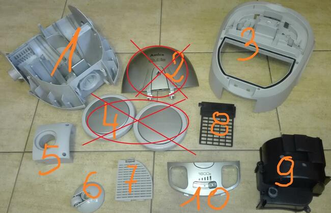 Odkurzacz Amica Qubis VJ 1032 / Na części!