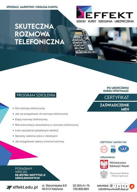 Kurs Skuteczna Rozmowa Telefoniczna