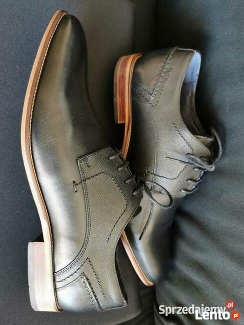 Eleganckie półbuty męskie Rozm.44 Skóra naturalna JAK NOWE