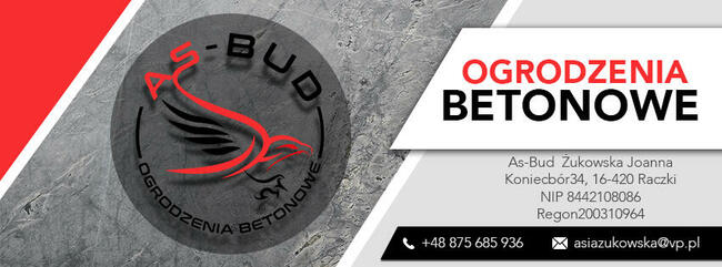 Ogrodzenia betonowe, podmurówki, słupki betonowe