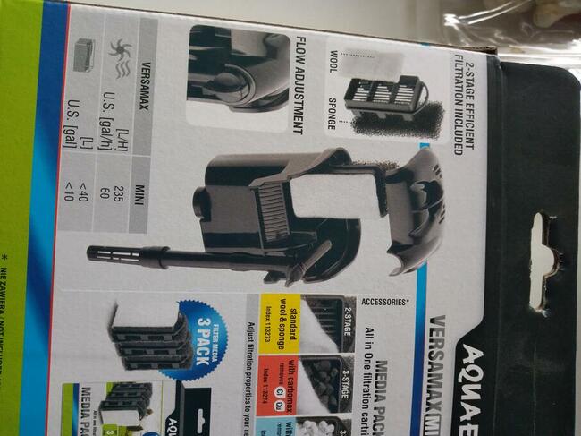 Filtr kaskadowy do akwarium 10-40 litrów