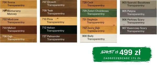 PROMOCJA OSMO olej lazurowy 2,5L Kraków wszystkie kolory