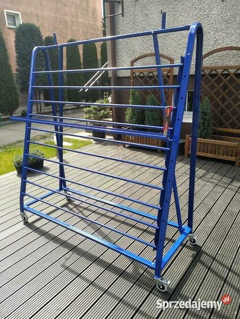 Stojak do ceraty jednostronny z listwą tnącą nóż i dociskacz