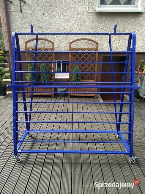 Stojak do ceraty jednostronny z listwą tnącą nóż i dociskacz