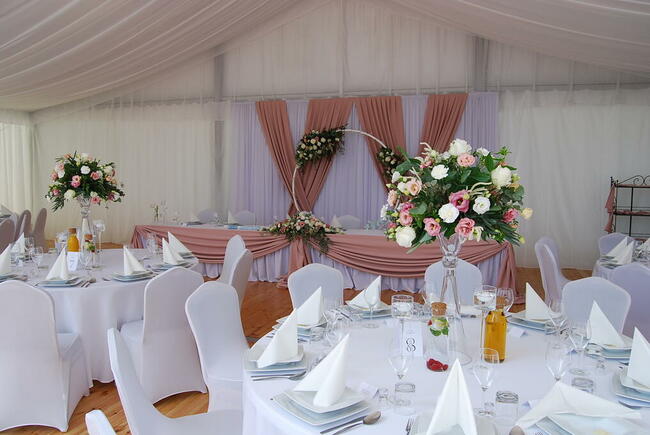 dekoracja sali weselnej