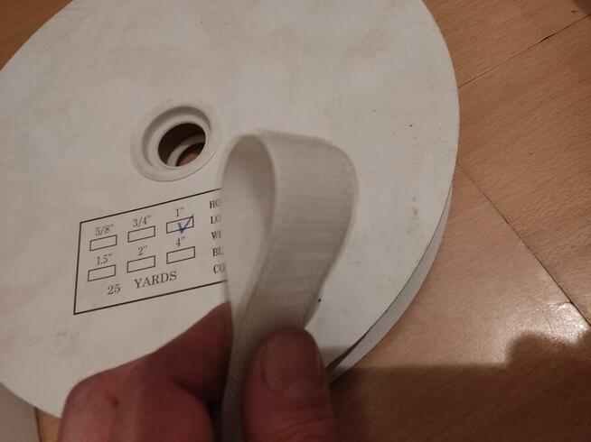 Rzep z klejem, część Haczyk 25mm w rolce 25mb HOOK