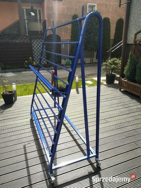 Stojak do ceraty jednostronny z listwą tnącą nóż i dociskacz