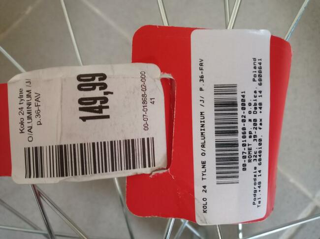 Koło rowerowe 24 tylne