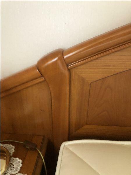 Sypialnia włoska naturalne drewno kompletna, szafa łóżko