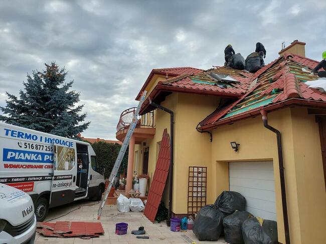 Wdmuchiwanie celulozy Naprawa izolacji po kunach zwalczanie