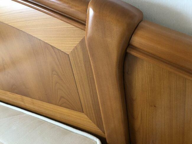 Sypialnia włoska naturalne drewno kompletna, szafa łóżko