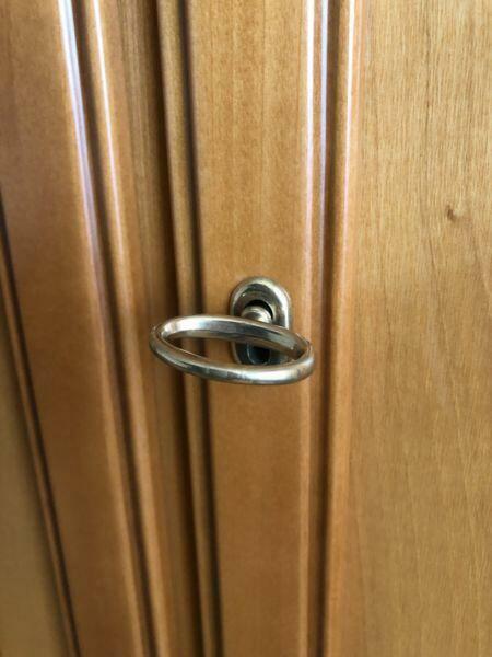 Sypialnia włoska naturalne drewno kompletna, szafa łóżko