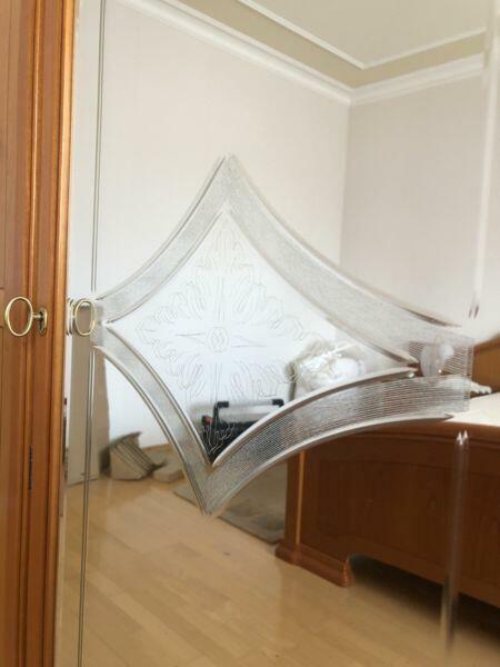 Sypialnia włoska naturalne drewno kompletna, szafa łóżko