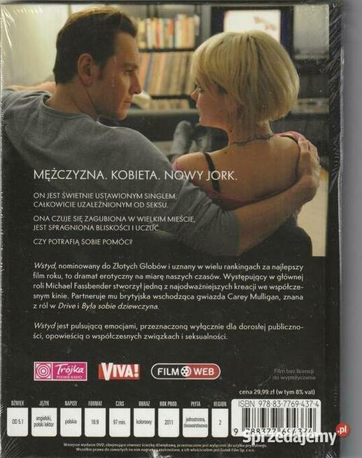 WSTYD Michael Fassbender Carey Mulligan DVD