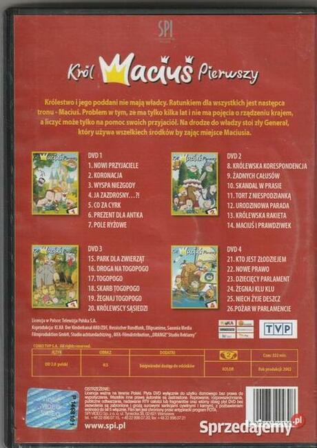 Król Maciuś Pierwszy 26 odcinków - DVD