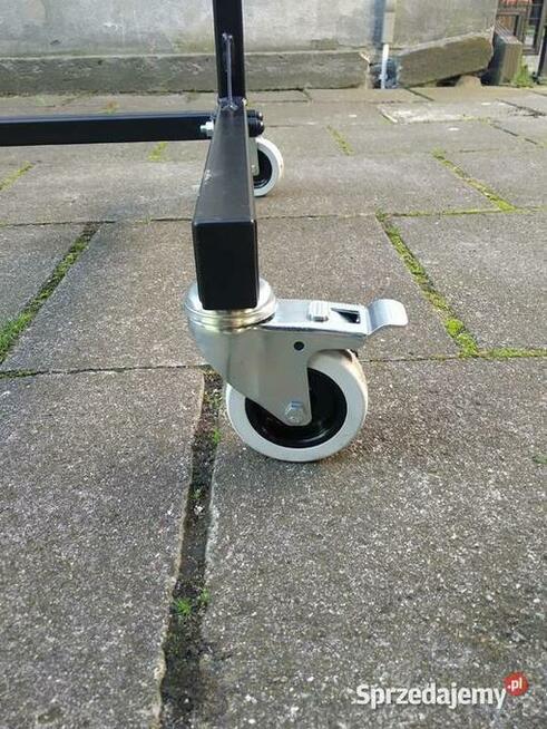 Stojak osie łożyskowane, papier folia agrowłóknina