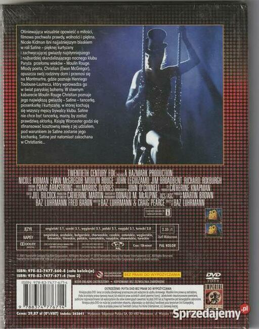 Moulin Rouge (booklet) płyta DVD