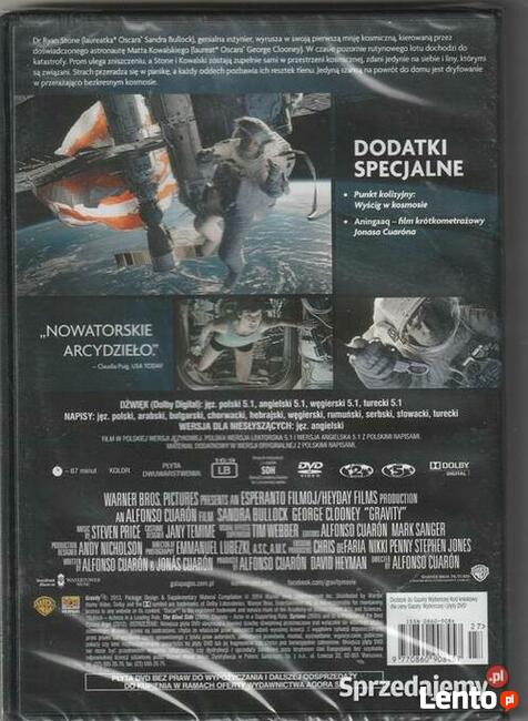 Grawitacja Sandra Bullock , George Clooney DVD