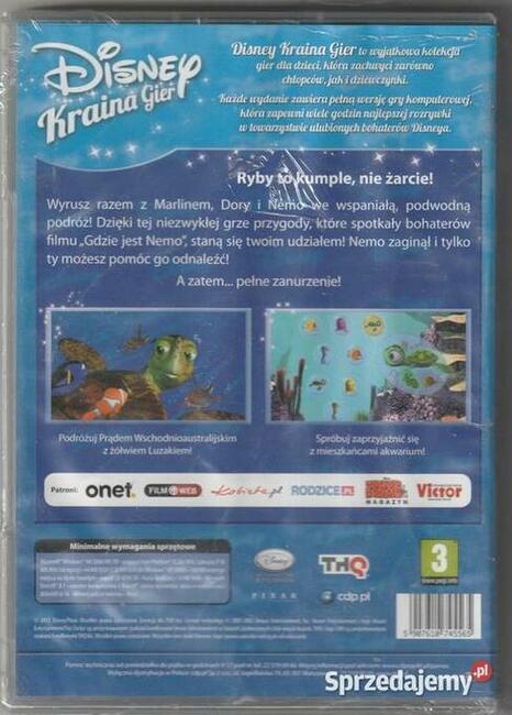 DISNEY KRAINA GIER GDZIE JEST NEMO PC