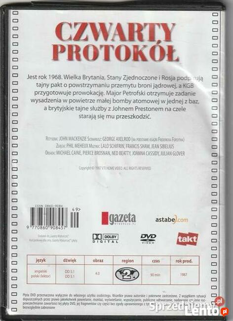 Czwarty protokół P.Brosnan DVD