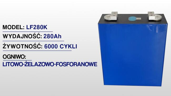 Ogniwa LiFePo4 nowe z faktura 280Ah dostępne akumulator