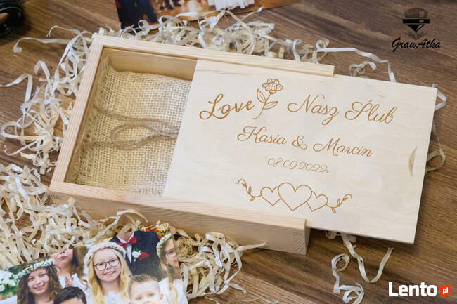 Pudełko na Zdjęcia 13x18mm Grawerowane GrawAtka