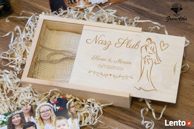 Pudełko na Zdjęcia 13x18mm Grawerowane GrawAtka