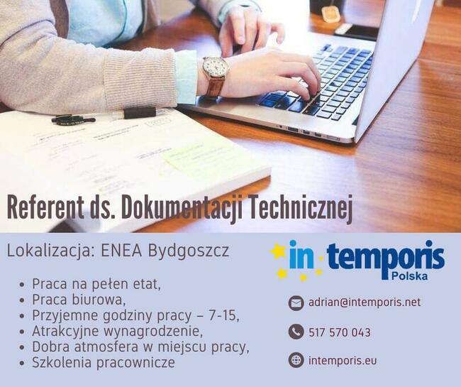 Referent ds. Dokumentacji Technicznej - Bydgoszcz Enea