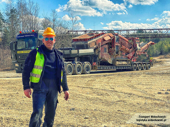 Transport niskopodwoziowy maszyn gabarytowych