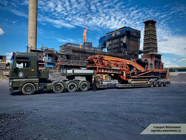 Transport niskopodwoziowy maszyn gabarytowych