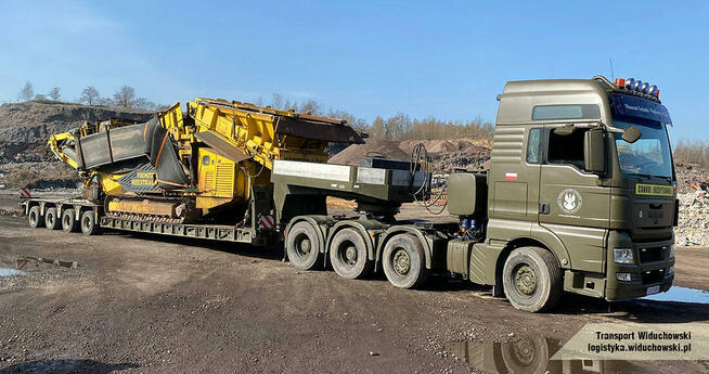 Transport niskopodwoziowy maszyn gabarytowych