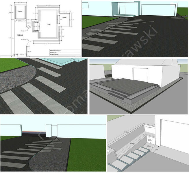 Usługi brukarskie Kraków, projekty - kompleksowo